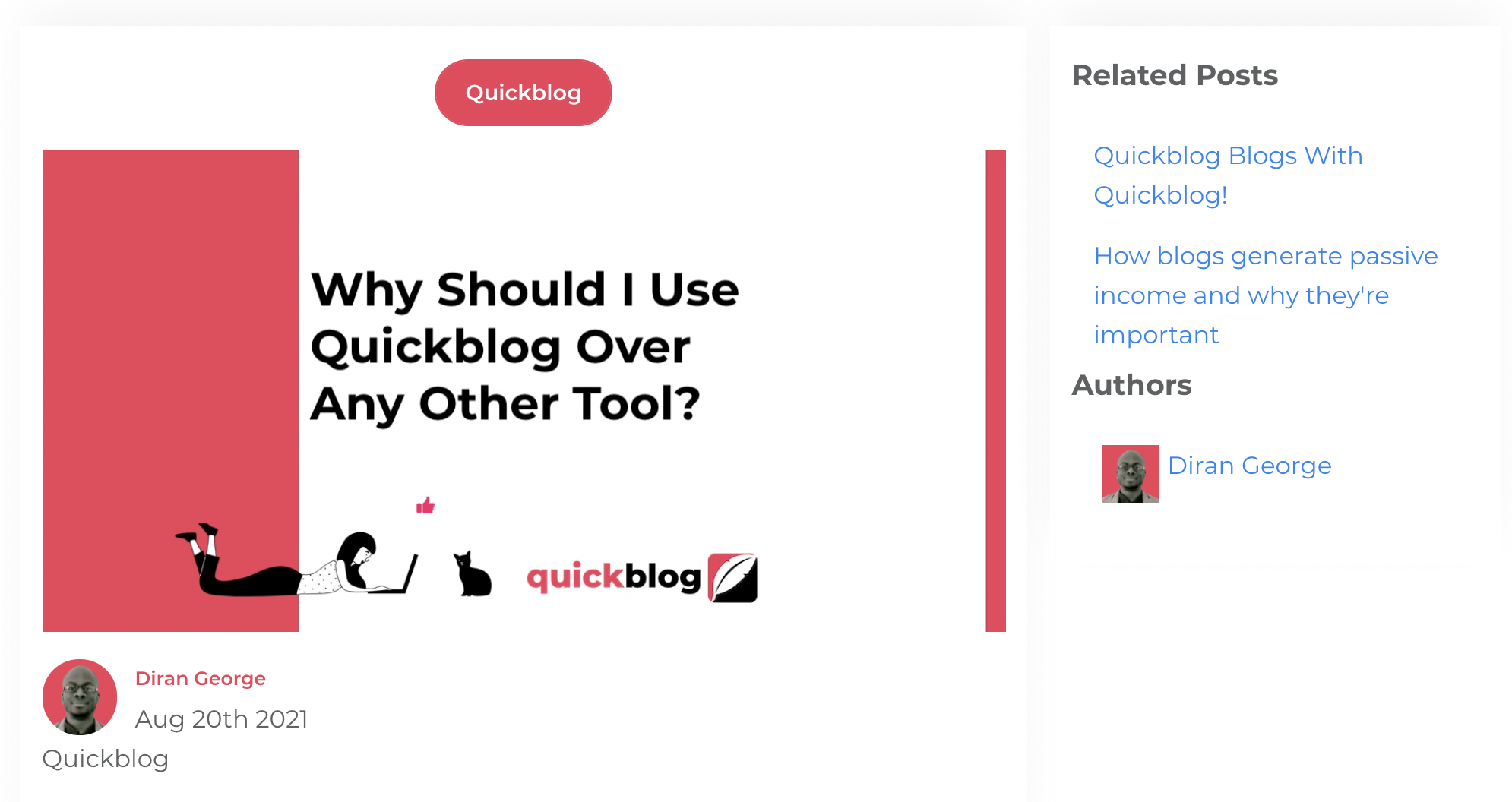 Quickblog | Related Posts Navigation Quickblog | Related Posts Navigation